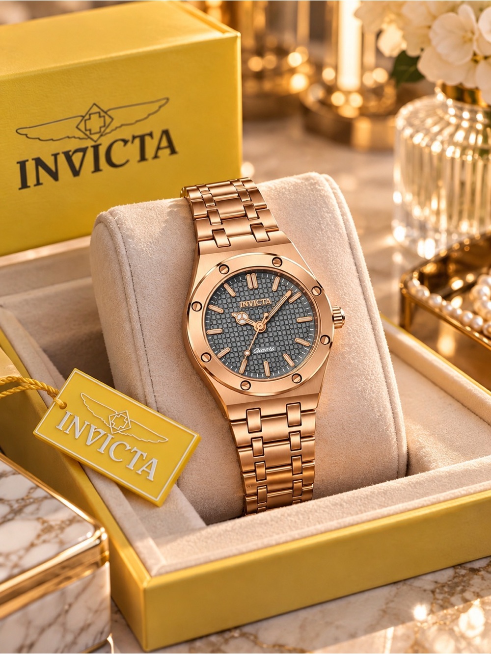 Invicta Celestial Isotile 69260 Rose Gold 30mm Watch NWT